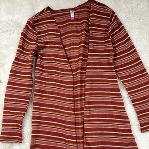 No Boundaries Multicolor Striped Cardigan/Duster